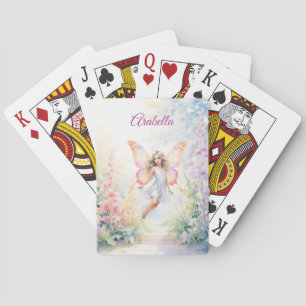 Jeu De Cartes Joli Pastel Butterfly Fairy in Flower Garden