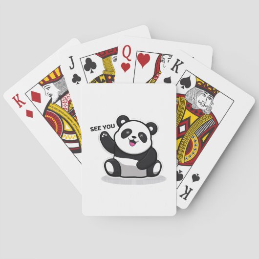 Jeu De Cartes joli petit panda (dos)