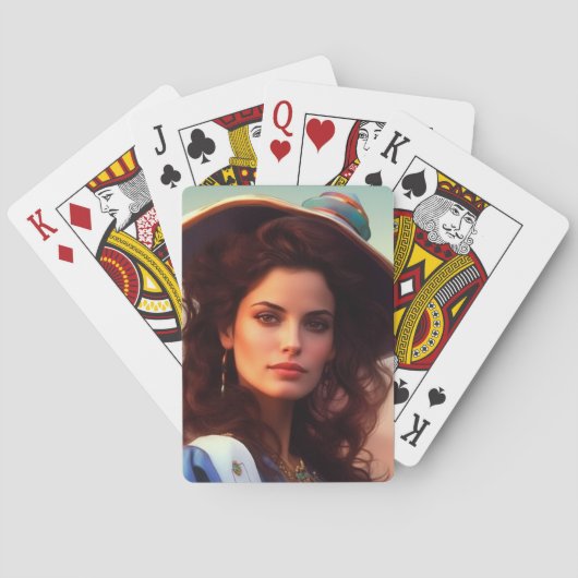 Jeu De Cartes Jolie Dame (dos)