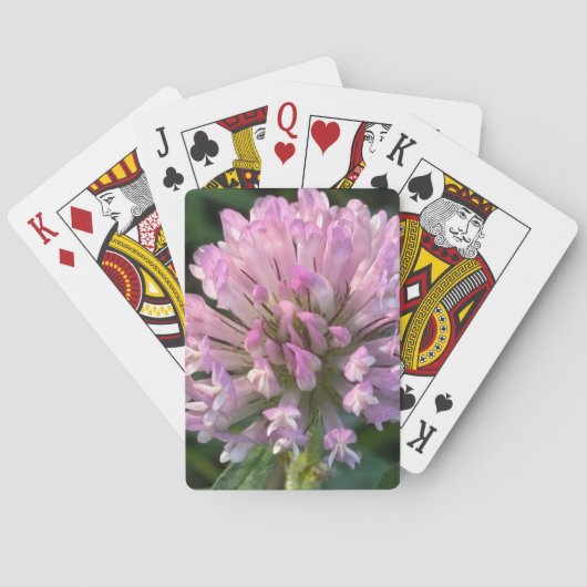 Jeu De Cartes Jolie fleur de trèfle (dos)