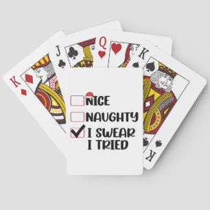 Jeu De Cartes Jolie méchant je jure que j'ai essayé liste de Noë