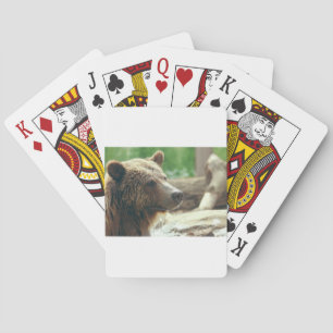 Jeu De Cartes Jolie nature adorable Ours Visage animal