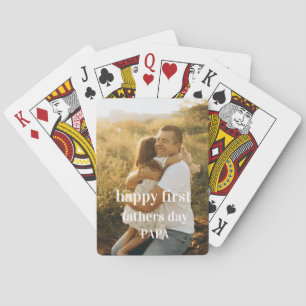 Jeu De Cartes Jolie photo heureux première fête des pères papa