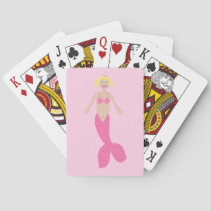 Jeu De Cartes Jolie sirène d'Imaginaire rose
