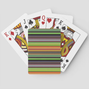 Jeu De Cartes Jolies rayures noires colorées