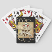 Jeu De Cartes Jolly roger Monogramme initial (dos)