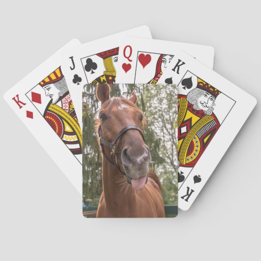 Jeu De Cartes Jote Funny Horse Photo (dos)