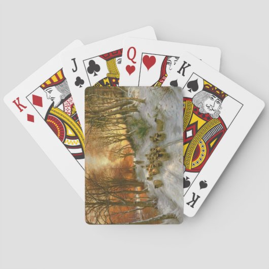 Jeu De Cartes Joué avec des nuances d'heures du soir (dos)