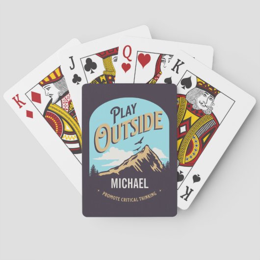 Jeu De Cartes Jouer à l'extérieur promouvoir la pensée critique (dos)