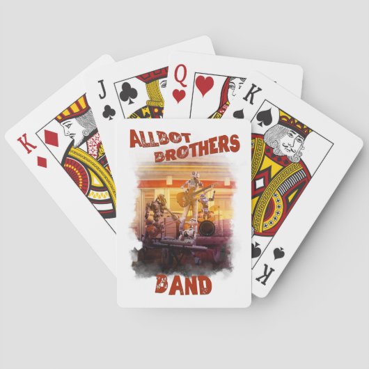 Jeu De Cartes jouer aux cartes avec Allbot Brothers Band (dos)