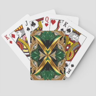 Jeu De Cartes Jouer aux cartes avec des couleurs jamaïcaines
