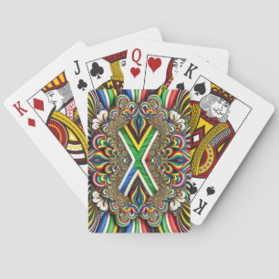 Jeu De Cartes Jouer aux cartes avec des couleurs sud-africaines