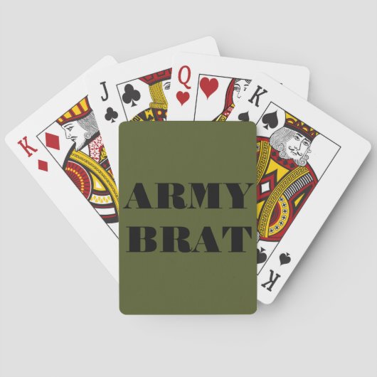 Jeu De Cartes Jouer aux cartes Brat de l'armée (dos)