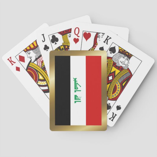 Jeu De Cartes Jouer aux cartes du drapeau irakien (dos)