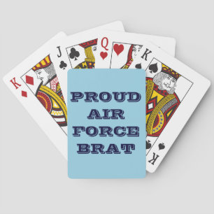 Jeu De Cartes Jouer aux cartes fière de l'Air Force Brat