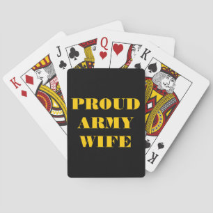 Jeu De Cartes Jouer aux cartes Fière épouse de l'armée