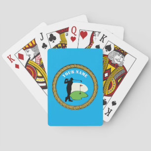 Jeu De Cartes Jouer aux cartes Golf - Ajouter un nom - Golfer