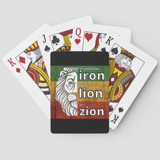 Jeu De Cartes jouer aux cartes "IRON LION" (dos)
