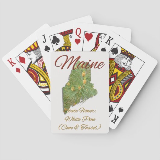 Jeu De Cartes Jouer aux cartes - MAINE (dos)