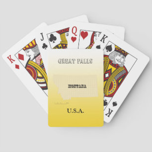 Jeu De Cartes Jouer aux cartes - Montana Carte avec la ville