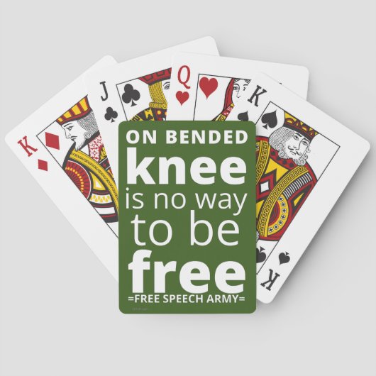 Jeu De Cartes jouer aux cartes "ON BENDED KNEE..." (dos)