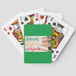 Jeu De Cartes jouer aux cartes "RÊVE, CROYEVE..."