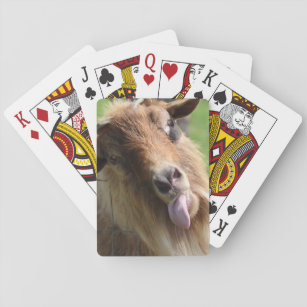 Jeu De Cartes Jouer aux cartes "Visage de chèvre" Thème