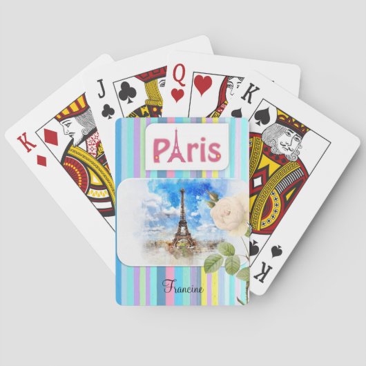 Jeu De Cartes Jouer Card Deck Paris France Bande (dos)