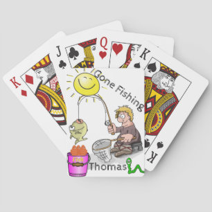 Jeu De Cartes Jouer Carte Deck Aller Pêcheur Poisson Soleil