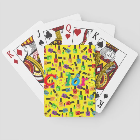 Jeu De Cartes Jouer Carte Deck Clou Salon Couleur Clou Polonais (dos)