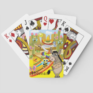 Jeu De Cartes Jouer Carte Deck Mexicain Donkey Dog Sombrero
