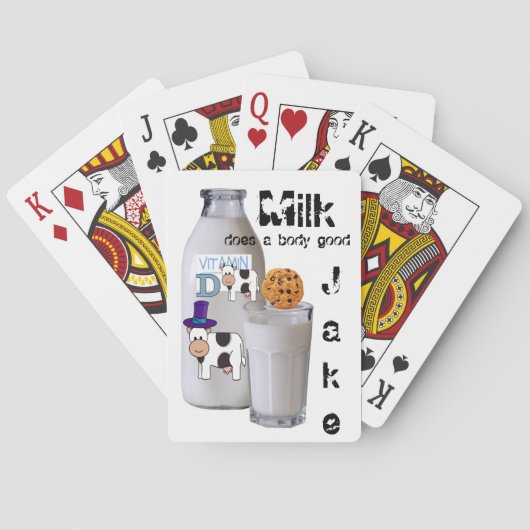 Jeu De Cartes Jouer Carte Deck Vache Lait Vitamine D (dos)