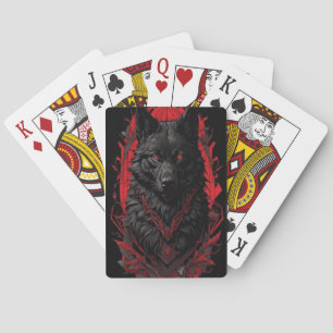 Jeu De Cartes Jouer carte terrible impression loup