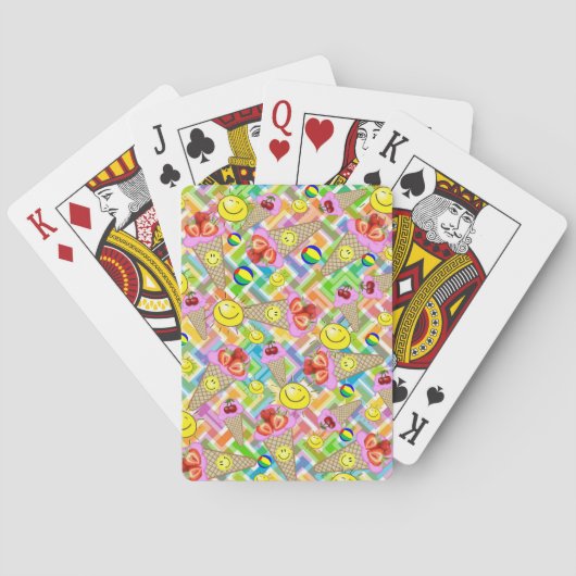 Jeu De Cartes Jouer Carton Deck Fraise Ice Cones (dos)