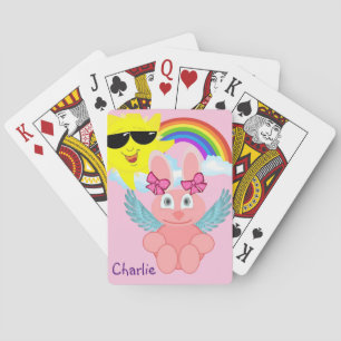 Jeu De Cartes Jouer Carton Deck Rabbit Rainbow Sun