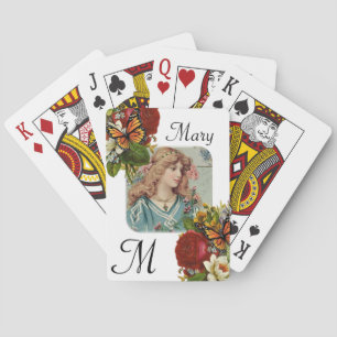 Jeu De Cartes Jouer Deck Victorian Femme Floral
