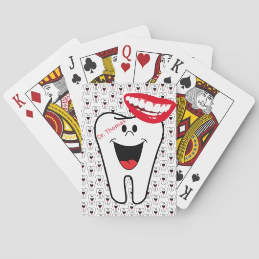 Jeu De Cartes Jouer Dents de Deck de carte Dents Sourires Dentis (dos)