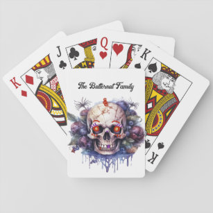 Jeu De Cartes Jouer des cartes avec la conception de squelette