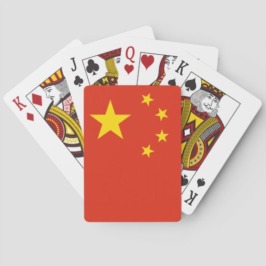 Jeu De Cartes Jouer des cartes avec le drapeau de la Chine (dos)