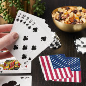 Jeu De Cartes Jouer des cartes avec le drapeau des États-Unis. (In Situ)