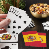 Jeu De Cartes Jouer des cartes avec le drapeau d'Espagne (In Situ)
