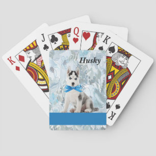 Jeu De Cartes Jouer des cartes avec l'illustration Husky