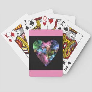 Jeu De Cartes Jouer des cartes avec une conception du coeur colo
