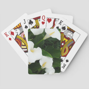 Jeu De Cartes Jouer des cartes Fleurs Lillium Blanches