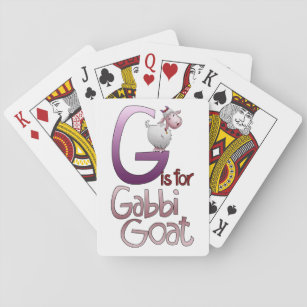 Jeu De Cartes Jouer des cartes, G est pour Gabbi Chèvre