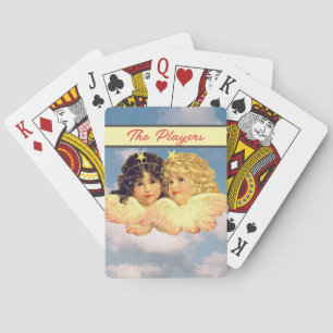 JEU DE CARTES JOUER DES CARTES TWIN ANGELS TEXTE PERSONNALISÉ