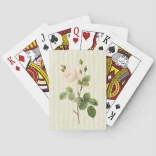 Jeu De Cartes Jouer Rose de pont de carte Beige Floral