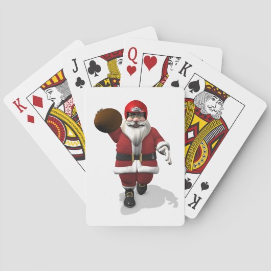 Jeu De Cartes Joueur américain du Père Noël (dos)