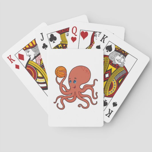 Jeu De Cartes Joueur de basket-ball Octopus (dos)