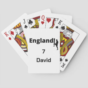 Jeu De Cartes Joueur de football anglais personnalisable